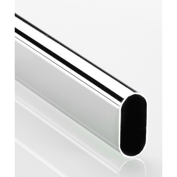 Drēbju stanga 30x15/5m 0.6mm hromēta
