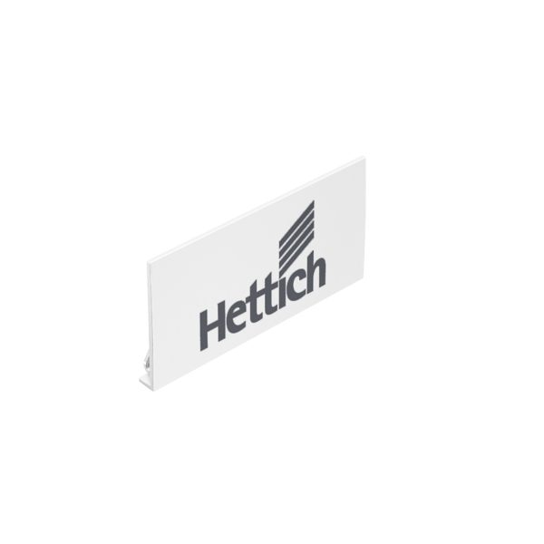 AY dekoratīvā uzlika ar Hettich logo balta